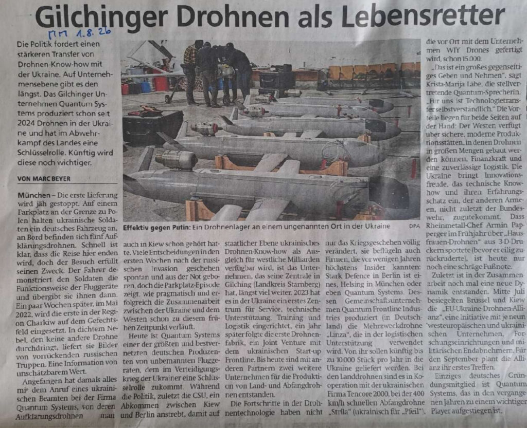 Münchner Merkur Gilchinger Drohnen